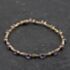 Pre-Owned 9ct Two Colour Gold Amethyst & 0.07ct Diamond Set 7.5 Inch Bracelet 41282011