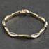 Pre-Owned 9ct Two Colour Gold Concave 7.5 Inch Chain Bracelet 41282017
