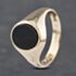 Pre-Owned Vintage 9ct Yellow Gold Onyx Oval Signet Ring 41341818