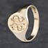 Pre-Owned Vintage 9ct Yellow Gold Oval Signet Ring 41341839