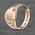 Pre-Owned Antique 9ct Rose Gold Oval Deep Engraved Signet Ring 41341937