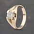 Pre-Owned 9ct Yellow Gold Cubic Zirconia Single Stone Signet Ring 41342019