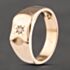 Pre-Owned Vintage 9ct Yellow Gold Diamond Signet Ring 41342121