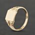 Pre-Owned Vintage 9ct Yellow Gold Plain Signet Ring 41342186