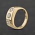 Pre-Owned 18ct Yellow Gold Brilliant Cut Diamond Heavy Three Stone Ring 41342205