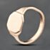 Pre-Owned Rose Gold Hexagon Signet Ring 41342220