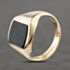 Pre-Owned Vintage 9ct Yellow Gold Bloodstone Signet Ring 41342270