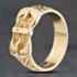 Pre-Owned 9ct Yellow Gold Engraved Buckle Ring 41342284