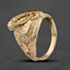 Pre-Owned 9ct Yellow Gold Engraved Saddle Ring 41342317