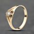 Pre-Owned 9ct Yellow Gold Diamond Single Stone Signet Ring 41342375