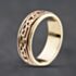 Pre-Owned 9ct Two Colour Gold Celtic Band Ring 41342387