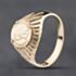 Pre-Owned 9ct Yellow Gold Peso Coin Ring 41342388