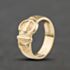 Pre-Owned 9ct Yellow Gold Engraved Buckle Ring 41342469