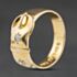 Pre-Owned 18ct Yellow Gold Diamond Plain Buckle Ring 41342503