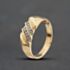 Pre-Owned 9ct Yellow Gold 0.10ct Diamond Set Signet Ring 41342523