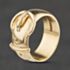 Pre-Owned 9ct Yellow Gold Plain Buckle Ring 41342537