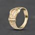 Pre-Owned 9ct Yellow Gold Patterned Buckle Ring 41342612