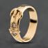 Pre-Owned 9ct Yellow Gold Synthetic Stone Buckle Ring 41342625