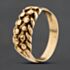 Pre-Owned 9ct Yellow Gold Two Row Keeper Ring 41342640