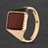 Pre-Owned 9ct Yellow Gold Carnelian Signet Ring 41342645