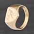 Second Hand 9ct Yellow Gold Norwich City Football Team Emblem Shield Signet Ring 41342661