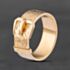 Pre-Owned 9ct Yellow Gold Engraved Buckle Ring 41342669