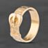 Pre-Owned 9ct Yellow Gold Engraved Buckle Ring 41342671