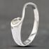 Pre-Owned 18ct White Gold Brilliant Cut Diamond Wave Solitaire Ring 41382182