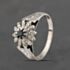 Pre-Owned 18ct White Gold Sapphire & Diamond Cluster Ring 41382209