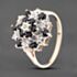 Pre-Owned 9ct Yellow Gold Sapphire & Diamond Cluster Ring 41382488