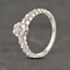 Pre-Owned 9ct White Gold 0.15ct Brilliant Cut Diamond Shoulder Set Solitaire Ring 41382975
