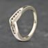 Pre-Owned 9ct White Gold 0.15ct Diamond Half Wishbone Ring 41383058