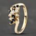 Pre-Owned 14ct Yellow Gold Sapphire & Diamond Dress Ring 41383158