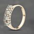 Pre-Owned 9ct Yellow Gold Green Apatite & Cubic Zirconia Half Eternity Ring 41383162