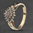 Pre-Owned 9ct Yellow Gold 0.25ct Diamond Cluster Ring 41383214