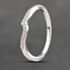 Pre-Owned 9ct White Gold 0.08ct Brilliant Cut Diamond Shaped Ring 41383260