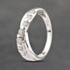 Pre-Owned 9ct White Gold 0.33ct Brilliant Cut Diamond Crossover Ring 41383261