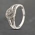 Pre-Owned 9ct White Gold 0.25ct Brilliant Cut Diamond Swirl Cluster Ring 41383649