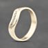 Pre-Owned 9ct Yellow Gold 0.07ct Brilliant Cut Diamond Half Wishbone Ring 41383682