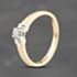 Pre-Owned 9ct Two Colour Gold 0.15ct Brilliant Cut Diamond Solitaire Ring 41383695