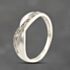 Pre-Owned 9ct White Gold 0.05ct Brilliant Cut Diamond Crossover Ring 41383700