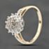 Pre-Owned 9ct Yellow Gold 0.05ct Diamond Cluster Ring 41383826