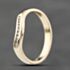 Pre-Owned 9ct Yellow Gold 0.10ct Brilliant Cut Diamond Channel Set Wishbone Ring 41383827