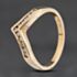 Pre-Owned 9ct Yellow Gold 0.20ct Brilliant Cut Diamond Wishbone Ring 41383931