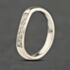Pre-Owned 9ct White Gold 0.14ct Brilliant Cut Diamond Half Wishbone Ring 41383983