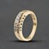Pre-Owned 9ct Yellow Gold 0.22ct Brilliant Cut Diamond Five Stone Ring 41384100