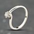 Pre-Owned 9ct White Gold 0.25ct Diamond Twist Six Claw Set Solitaire Ring 41384185