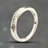 Pre-Owned 9ct White Gold 0.10ct Diamond Channel Set Crossover Ring 41384187