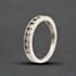 Pre-Owned 9ct White Gold 0.05ct Diamond Half Eternity Ring 41384248