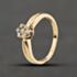 Pre-Owned 9ct Yellow Gold 0.05ct Brilliant Cut Diamond Solitaire Ring 41384425